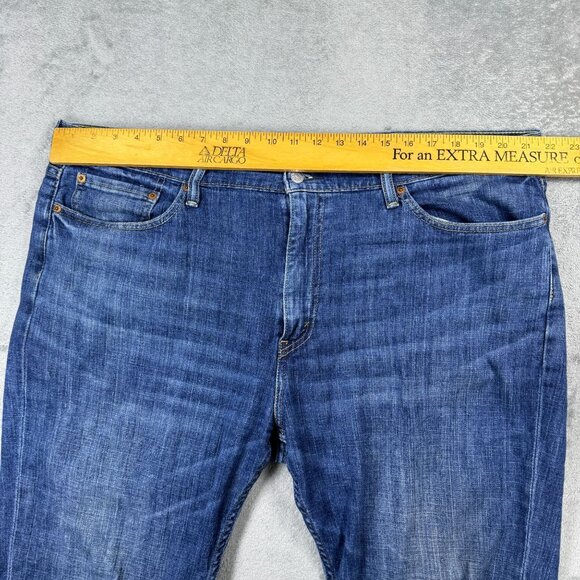 Levis Flex 514 Straight Performance Stretch Mens Blue Medium Wash Denim Jeans - Picture 5 of 7